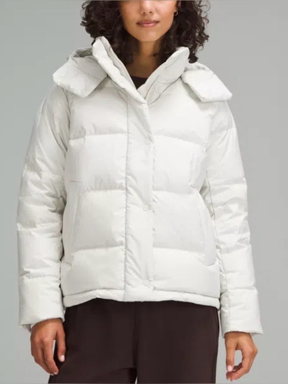 Lululemon Wunder Puff Jacket-Down Puffer Coat-White-Athleisure-Athletic-6